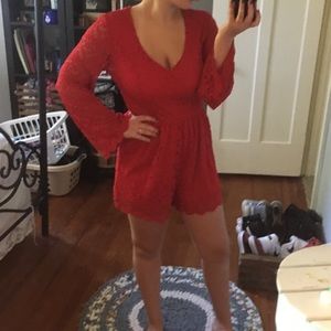 Red romper